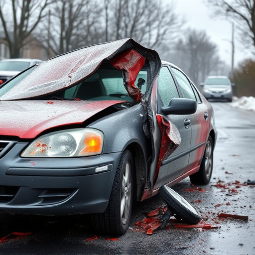 car crash damage