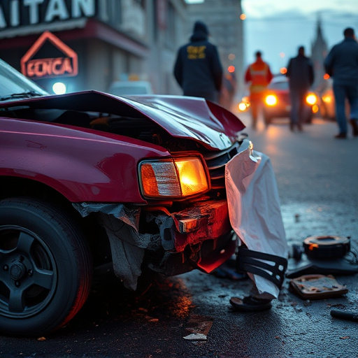 car crash damage