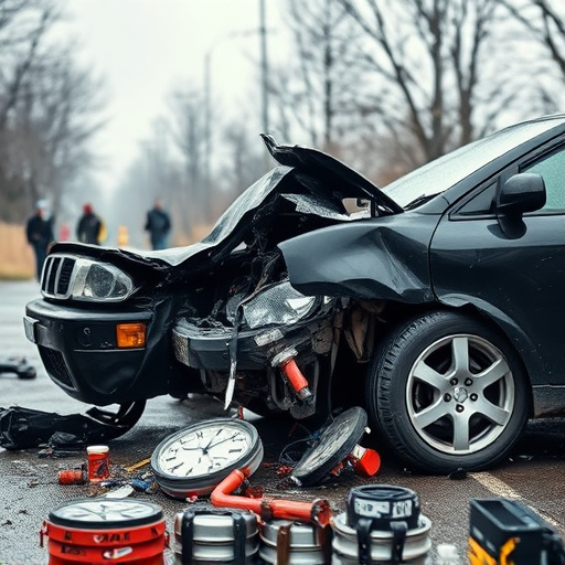 car crash damage