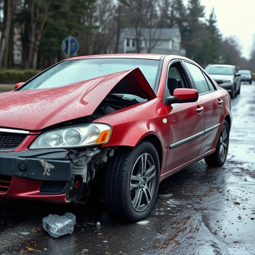car crash damage