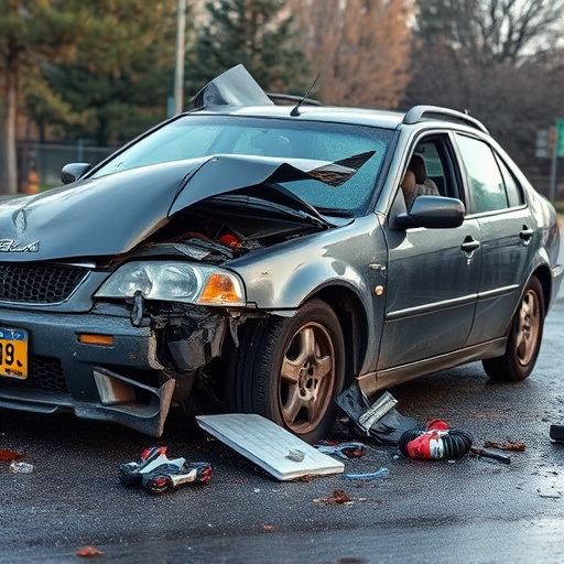 car crash damage